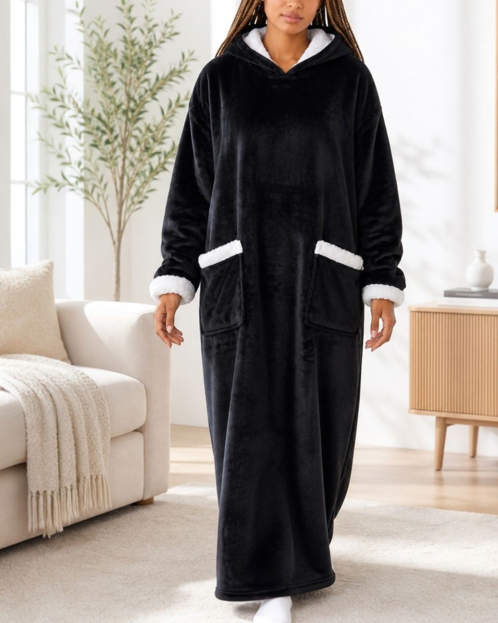 Ladies Black Plush Huggers - StylePhase SA
