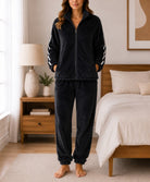 Ladies Black Plush Tracksuit - StylePhase SA