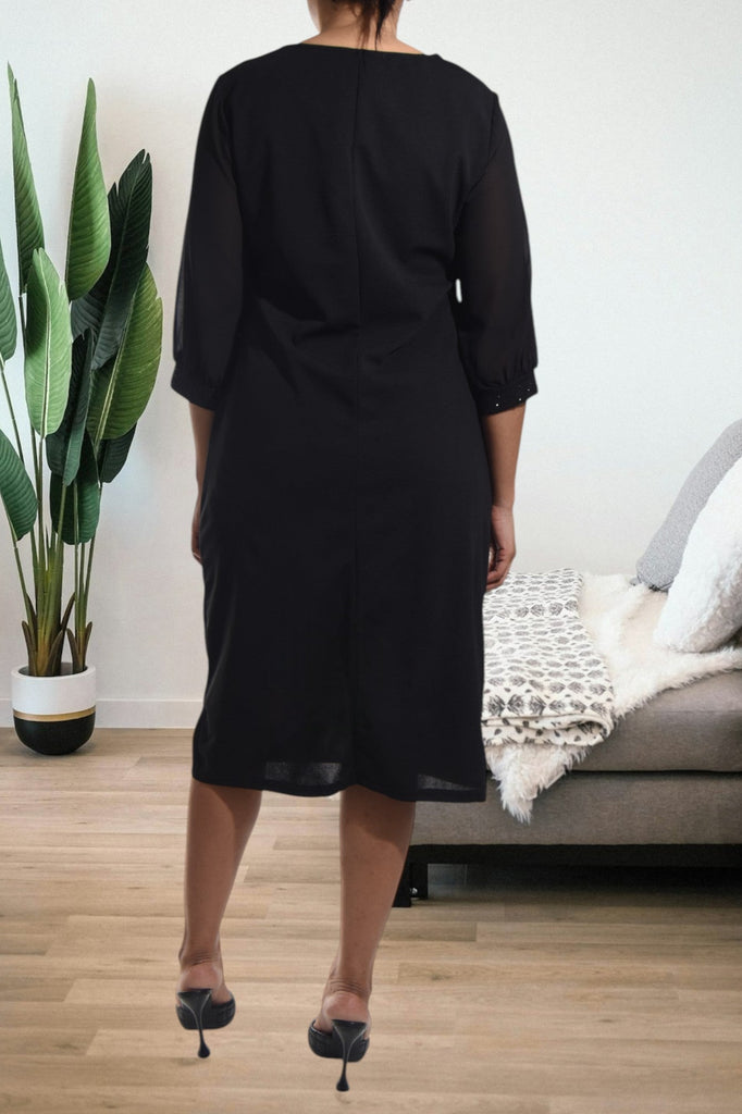 Ladies Black Pocket Dress - StylePhase SA
