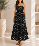 Ladies Black Polka Dot Pocket Dress - StylePhase SA