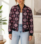 Ladies Black Printed Crop Lined Jacket - StylePhase SA