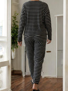 Ladies Black Rib Knit Pj Set - StylePhase SA