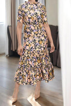 Ladies Black Ruffle Dress - StylePhase SA