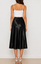 Ladies Black Satin Skirt - StylePhase SA