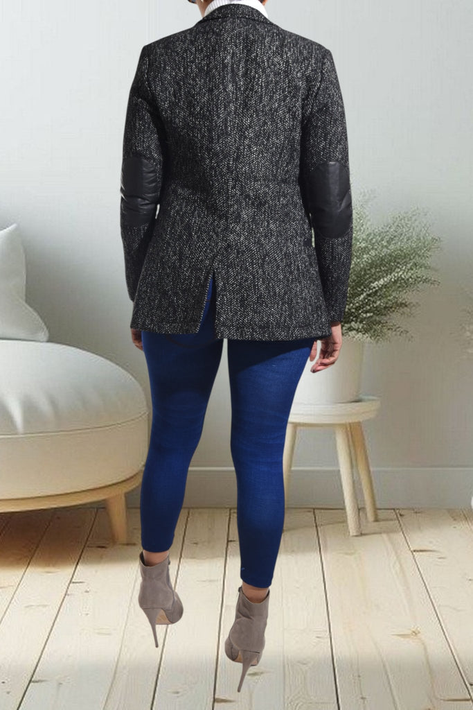 Ladies Black Single Button Coat - StylePhase SA