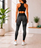 Ladies Black Strappy Activewear Set - StylePhase SA