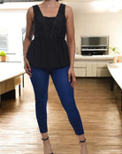 Ladies Black Strappy Top - StylePhase SA
