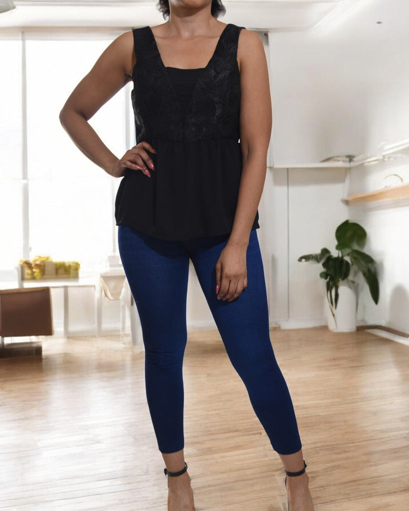 Ladies Black Strappy Top - StylePhase SA