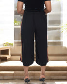 Ladies Black Stripe 3/4 Pants - StylePhase SA