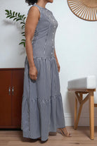Ladies Black Stripe Dress - StylePhase SA