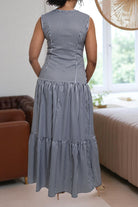 Ladies Black Stripe Dress - StylePhase SA