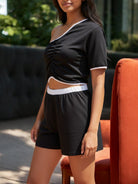 Ladies Black Two Piece Set - StylePhase SA