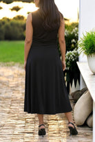 Ladies Black V Neck Buckle Dress - StylePhase SA