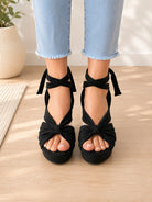Ladies Black Wedge Heel - StylePhase SA