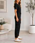 Ladies Black Zip Back Jumpsuit - StylePhase SA