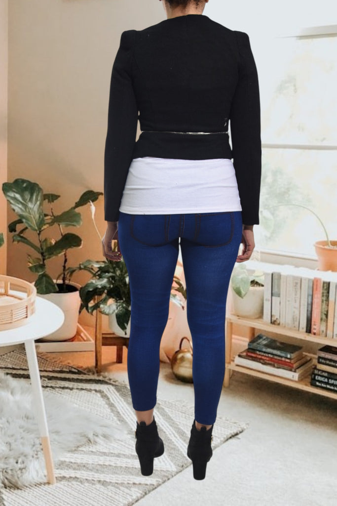 Ladies Black Zip Crop Jacket - StylePhase SA