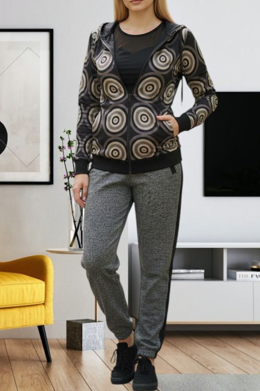 Ladies Black Zip Jacket - StylePhase SA