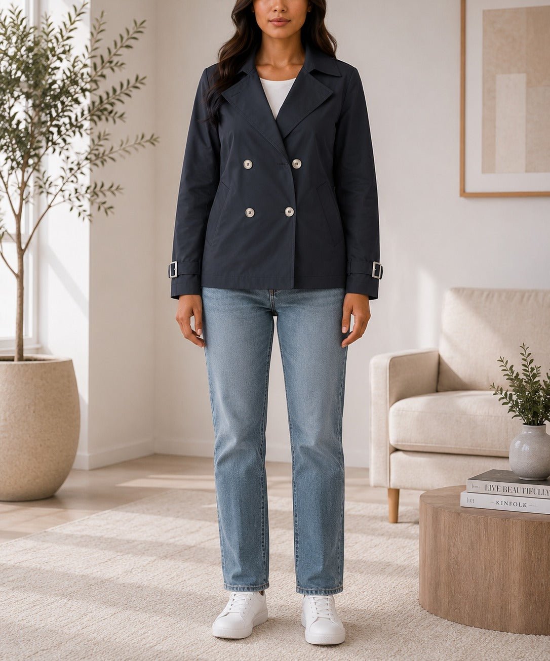 Ladies Blazer Lined Coat - Black - StylePhase SA