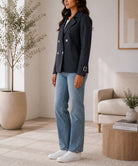 Ladies Blazer Lined Coat - Black - StylePhase SA