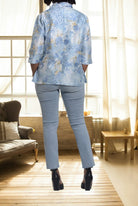 Ladies Blue And Cream Jacket - StylePhase SA