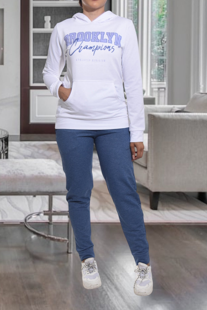 Ladies Blue Brooklyn Printed Tracksuit Set - StylePhase SA