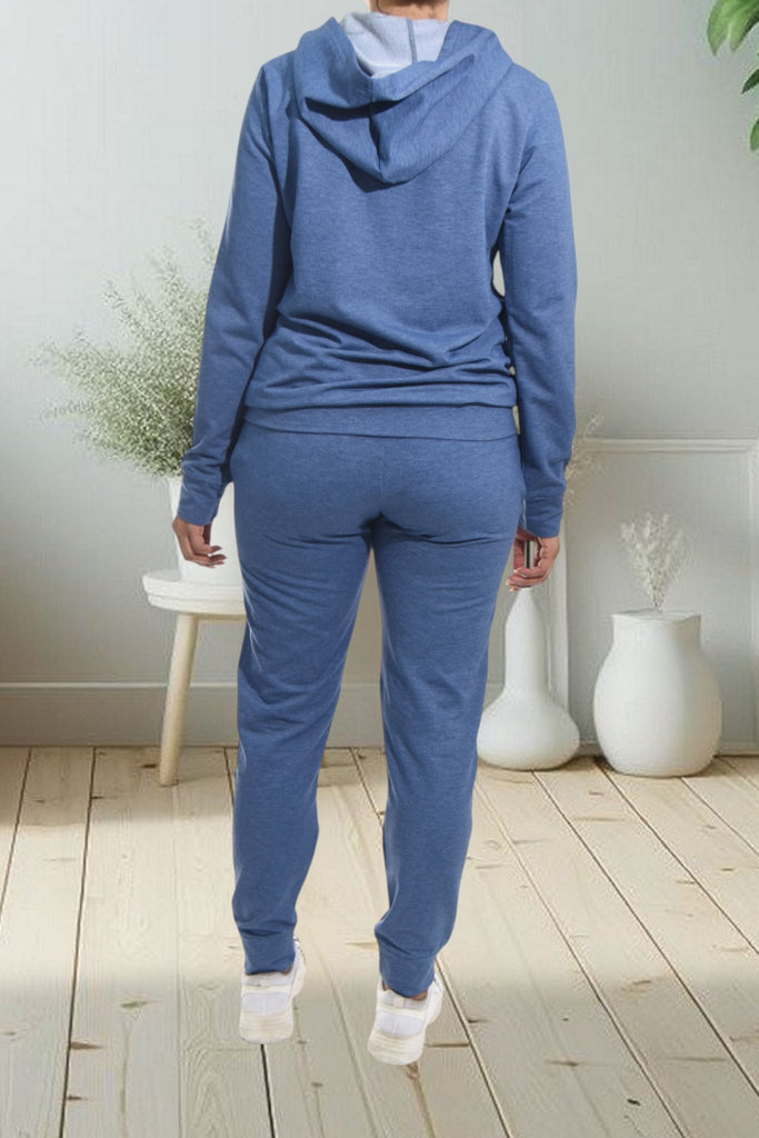 Ladies Blue Brooklyn Tracksuit Set - StylePhase SA