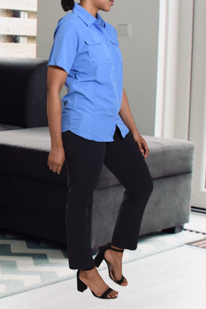 Ladies Blue Button Shirt - StylePhase SA