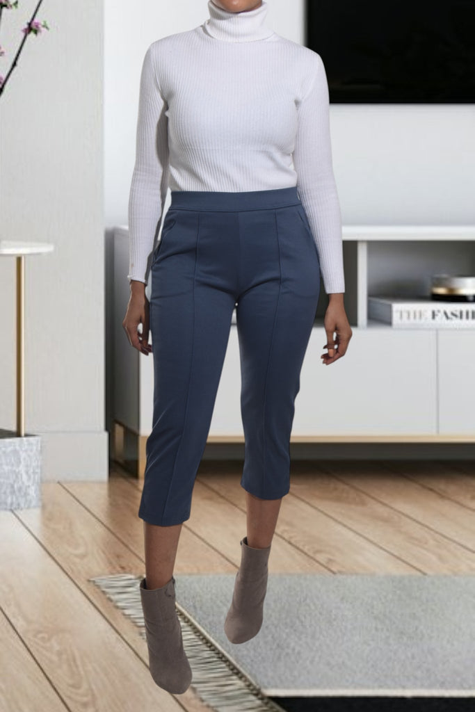 Ladies Blue Capri Pants - StylePhase SA