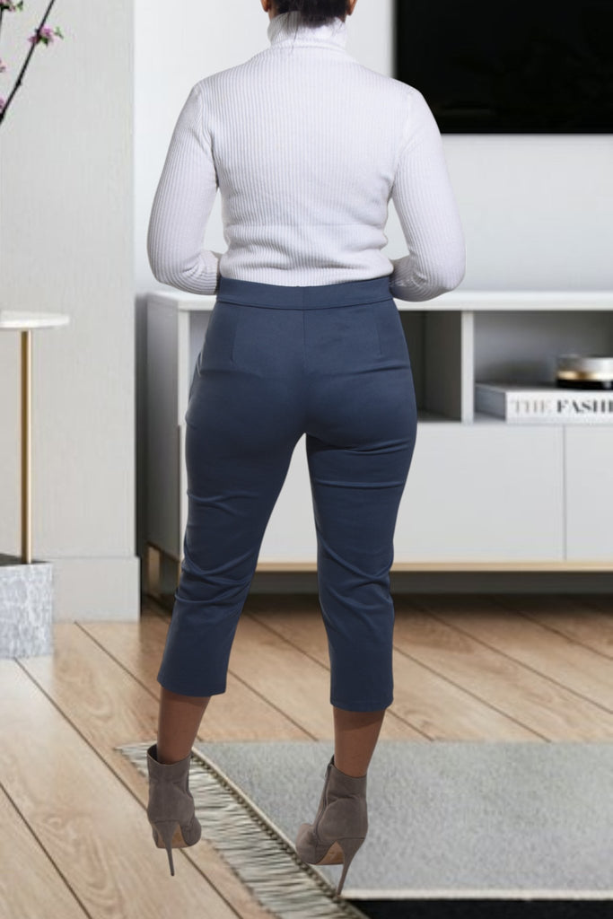 Ladies Blue Capri Pants - StylePhase SA