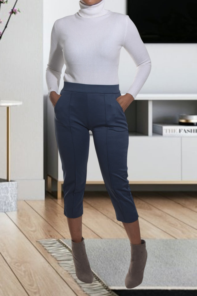 Ladies Blue Capri Pants - StylePhase SA