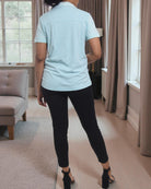 Ladies Blue Collar Top - StylePhase SA