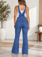 Ladies Blue Denim Bell Bottom Jumpsuit - StylePhase SA