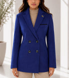 Ladies Blue Double Breast Blazer - StylePhase SA