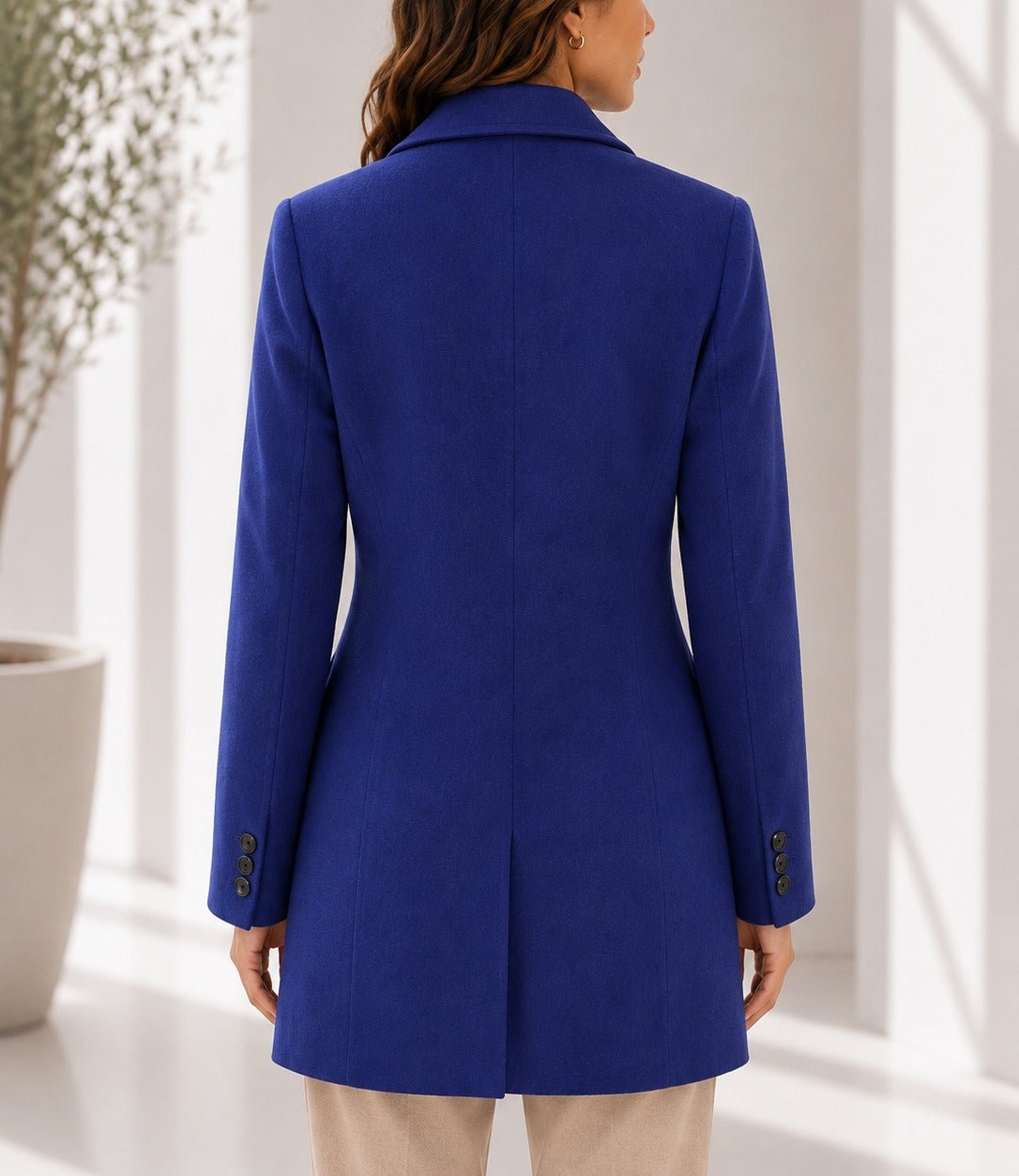Ladies Blue Double Breast Blazer - StylePhase SA