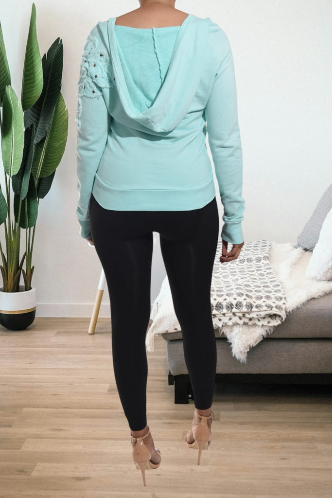Ladies Blue Hoody Top - StylePhase SA