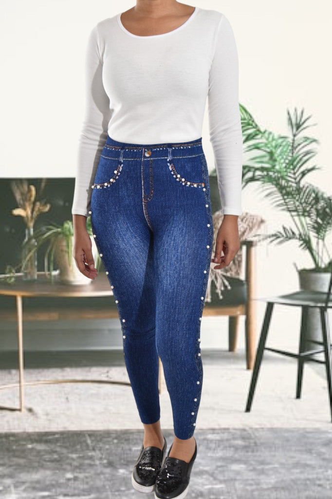 Ladies Blue Jeggings - StylePhase SA