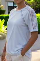 Ladies Blue Lace Top - StylePhase SA