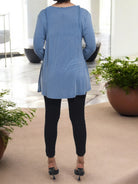 Ladies Blue Long Sleeve Blouse - StylePhase SA