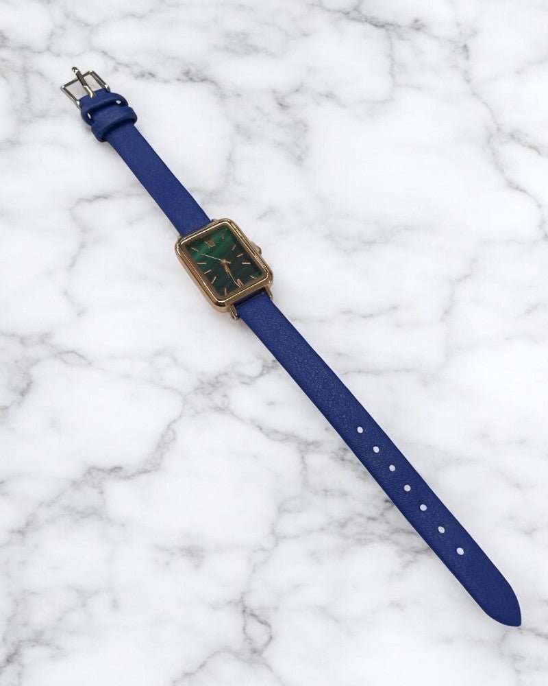 Ladies Blue & Olive Strap Watch - StylePhase SA