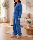 Ladies Blue Plush Pj Set - StylePhase SA