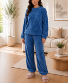 Ladies Blue Plush Pj Set - StylePhase SA