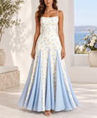Ladies Blue Rose Maxi Dress - StylePhase SA