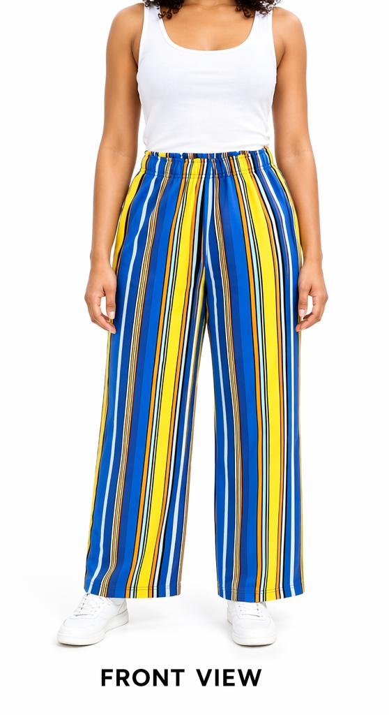 Ladies Blue Stripe Pants - StylePhase SA