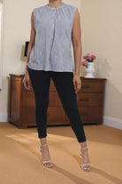 Ladies Blue Stripe Top - StylePhase SA