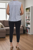 Ladies Blue Stripe Top - StylePhase SA