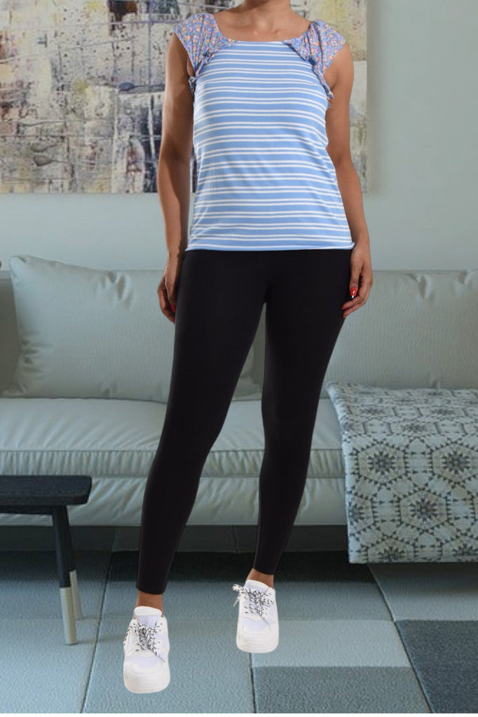 Ladies Blue Striped Top - StylePhase SA