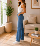 Ladies Blue Wide Leg Jeans - StylePhase SA