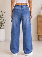 Ladies Blue Wide Leg Jeans - StylePhase SA