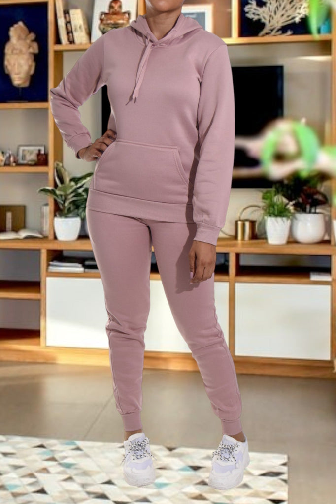 Ladies Blush Fleece Tracksuit - StylePhase SA