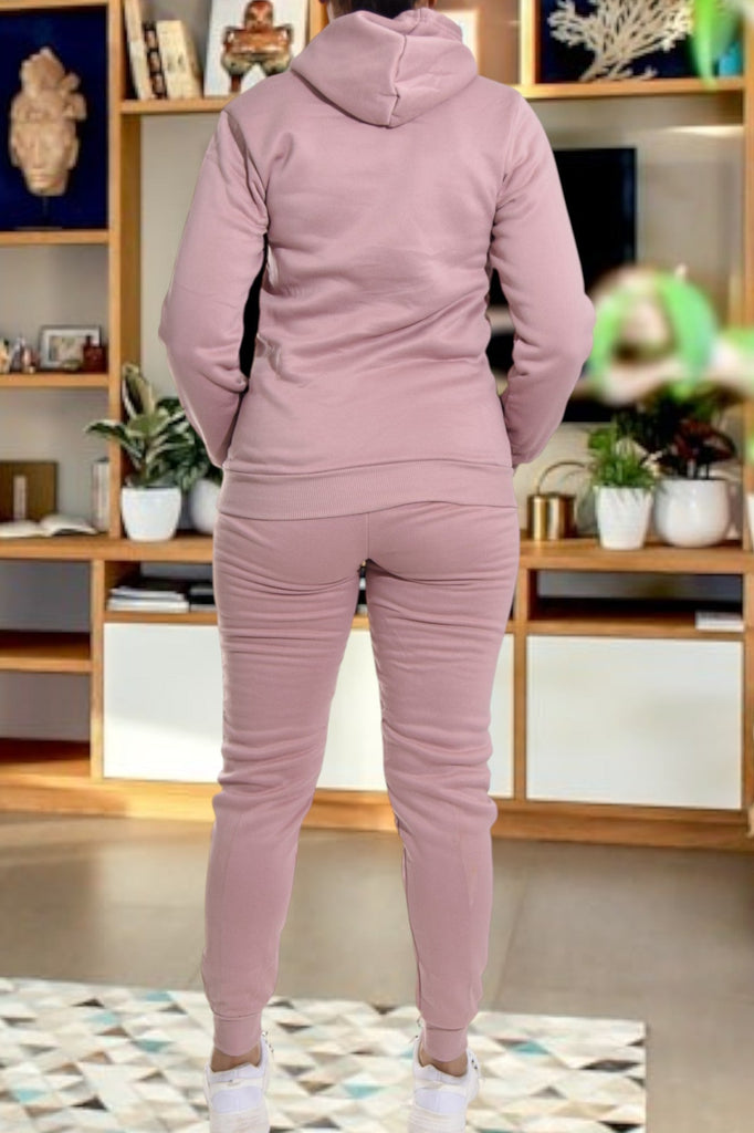 Ladies Blush Fleece Tracksuit - StylePhase SA